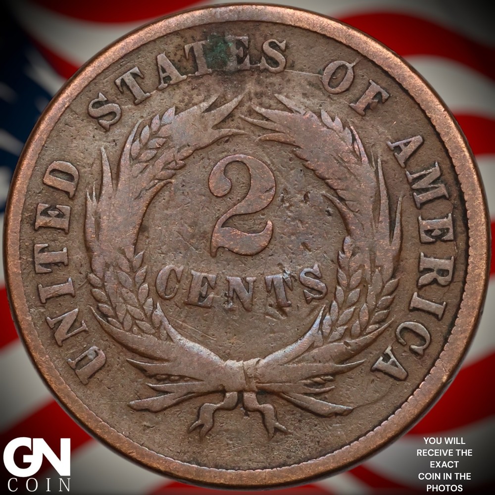 1865 2 Cent Piece B2339