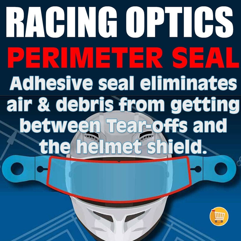 Racing Optics XStack Helmet Visor Tear Offs (Specify Design, and Quantity)