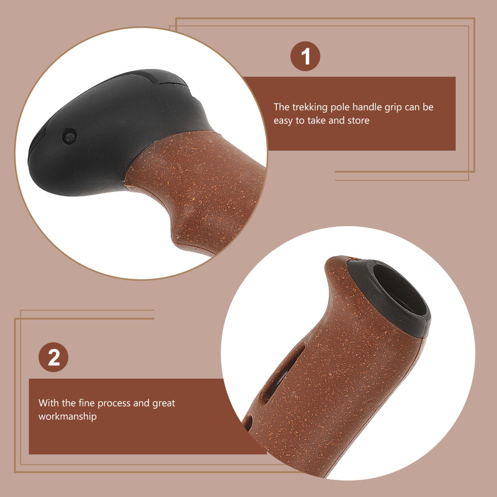 Trekking Pole Handle Cork Hiking Pole Grip Cork Replacement Cork Handle