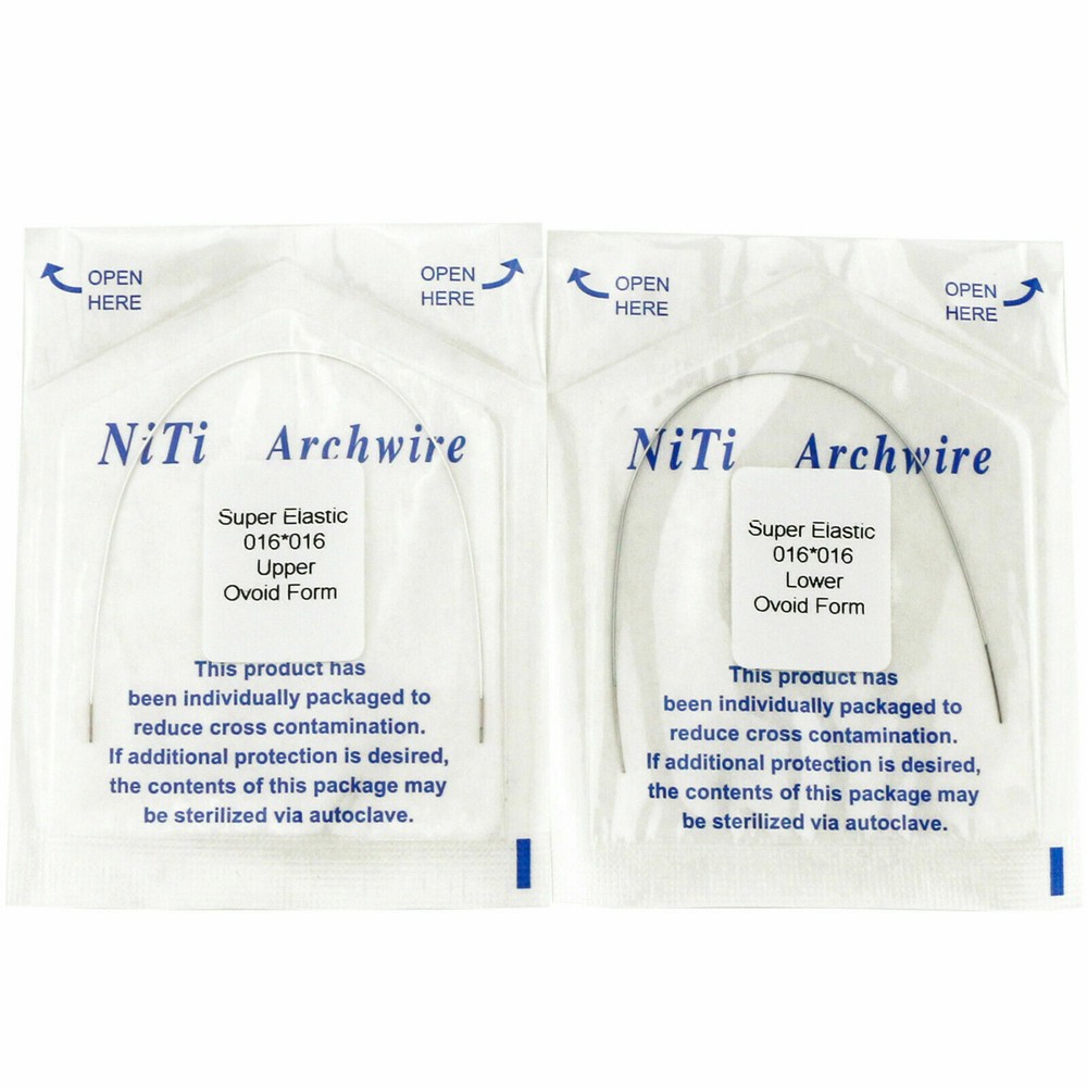 10Packs Dental Orthodontic Super Elastic Niti Arch Wire Rectangular Color Coded