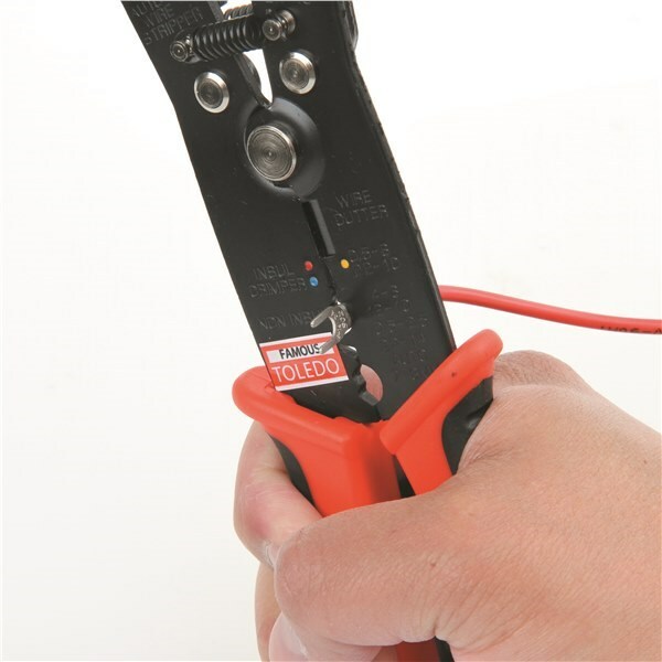 FAMOUS TOLEDO WS210 AUTOMATIC WIRE STRIPPER WITH CUTTER & CRIMPER