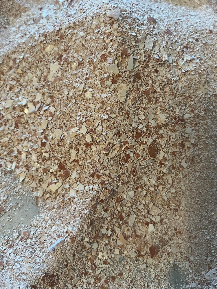 crushed sanitized egg shells