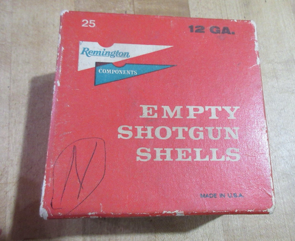 Empty Remington 2 Piece Empty Shotshell 12 ga box  (r)