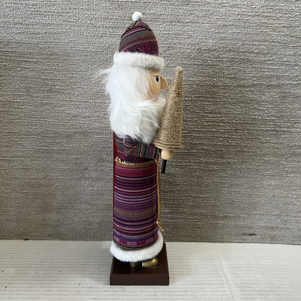 Wooden Nutcracker 13" Tall Wizard Lantern 2014 Christmas Decor Target RARE EUC
