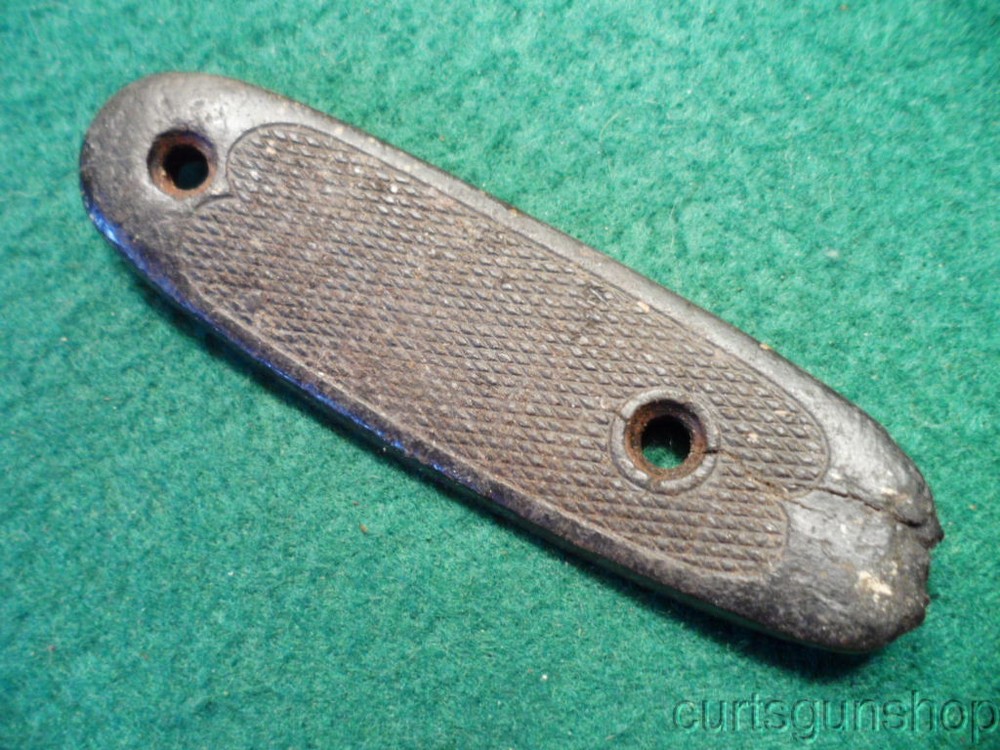 VINTAGE RIMFIRE .22 RIFLE COMPOSITE BUTT PLATE