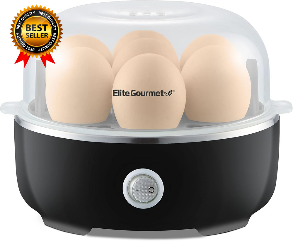 EGC115B Easy Egg Cooker Electric 7-Egg Capacity Soft Medium Hard-Boiled Egg