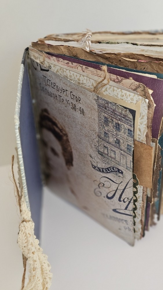 Handmade Junk Journal Travel Theme Book