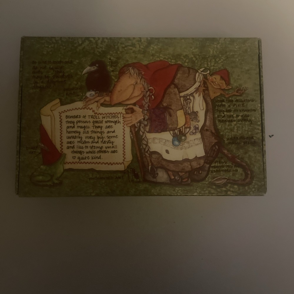 1970’s Pencil Box: Troll-Witch-Elf-Goblin-Pixie by General Box Co. Never Used.