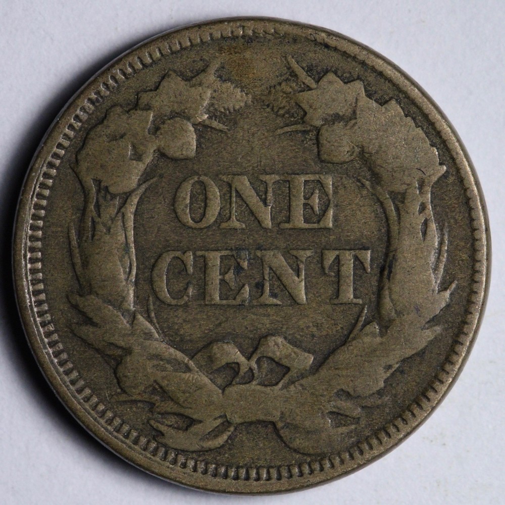 1857 Flying Eagle Cent Penny VF E106 GJIO