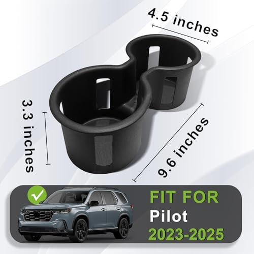 Center Console Cup Holder Inserts Compatible with 2023 Pilot front cup holder