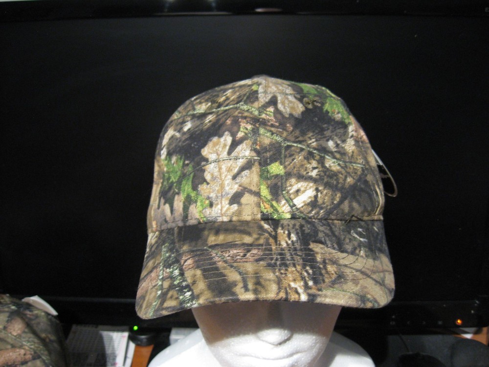 Mossy Oak Country Camo Cap Solid Panel Hunting Hat / Adjustable Closure / OSFM