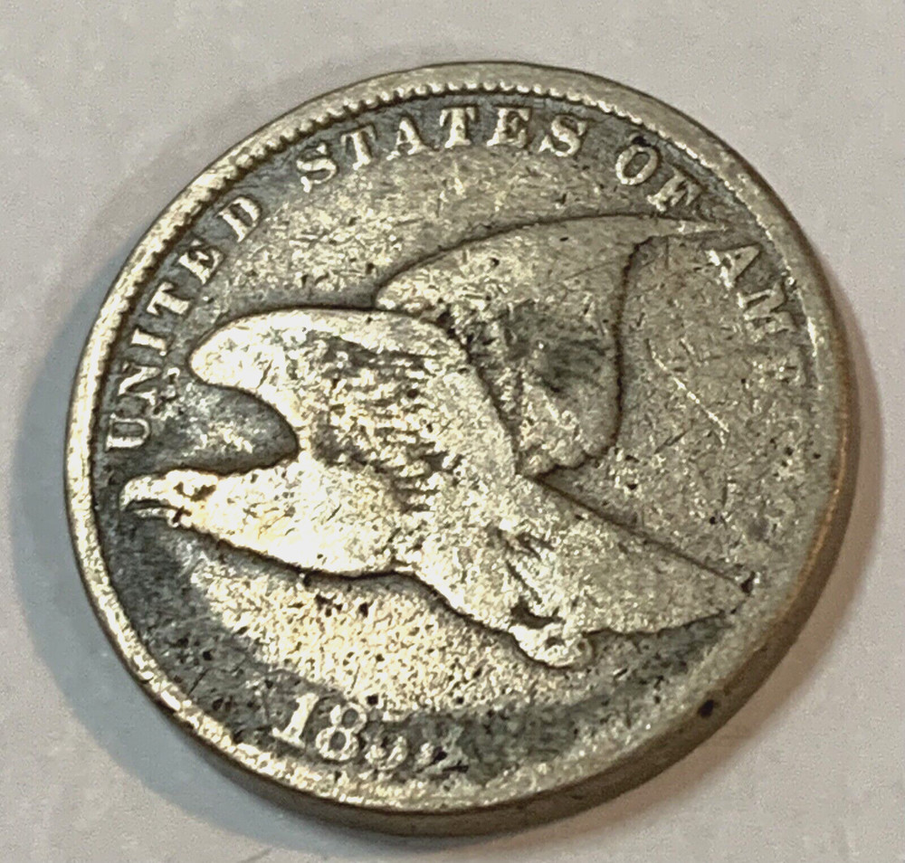 1858 (Small Letters) Flying Eagle Cent, G+