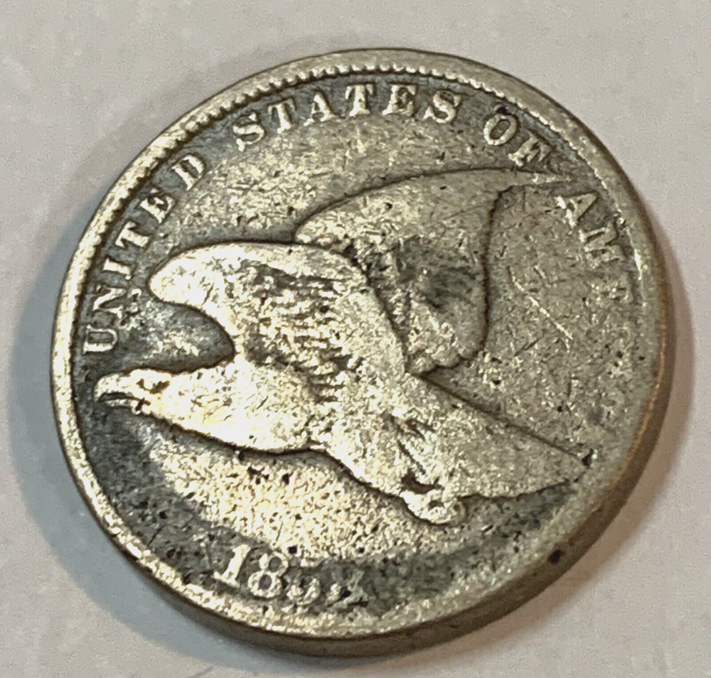 1858 (Small Letters) Flying Eagle Cent, G+