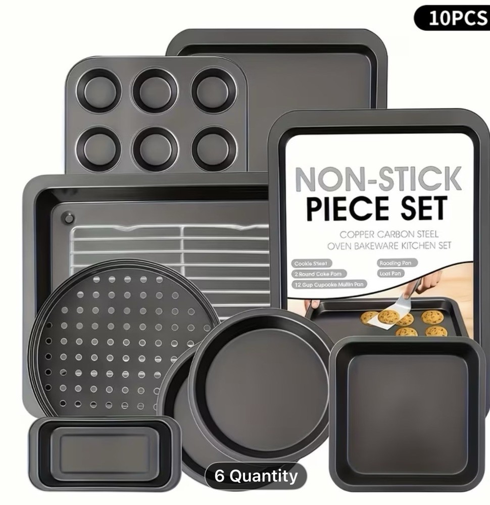 10pcs nonstick Baking Pan Set