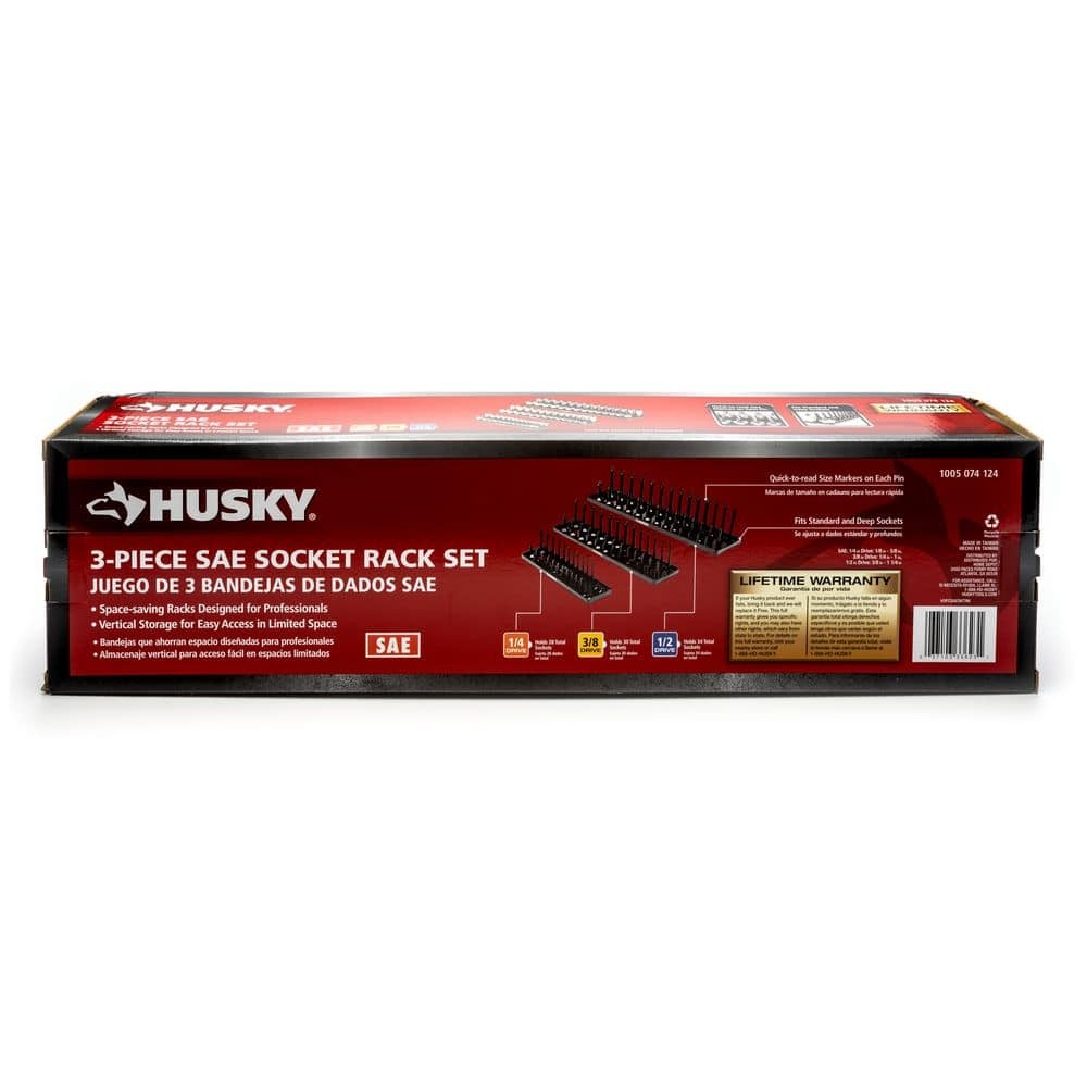Husky SAE Socket Rack Set (3-Piece)