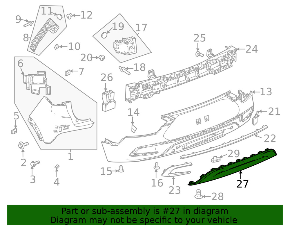 Genuine GM Valance Panel 42819882