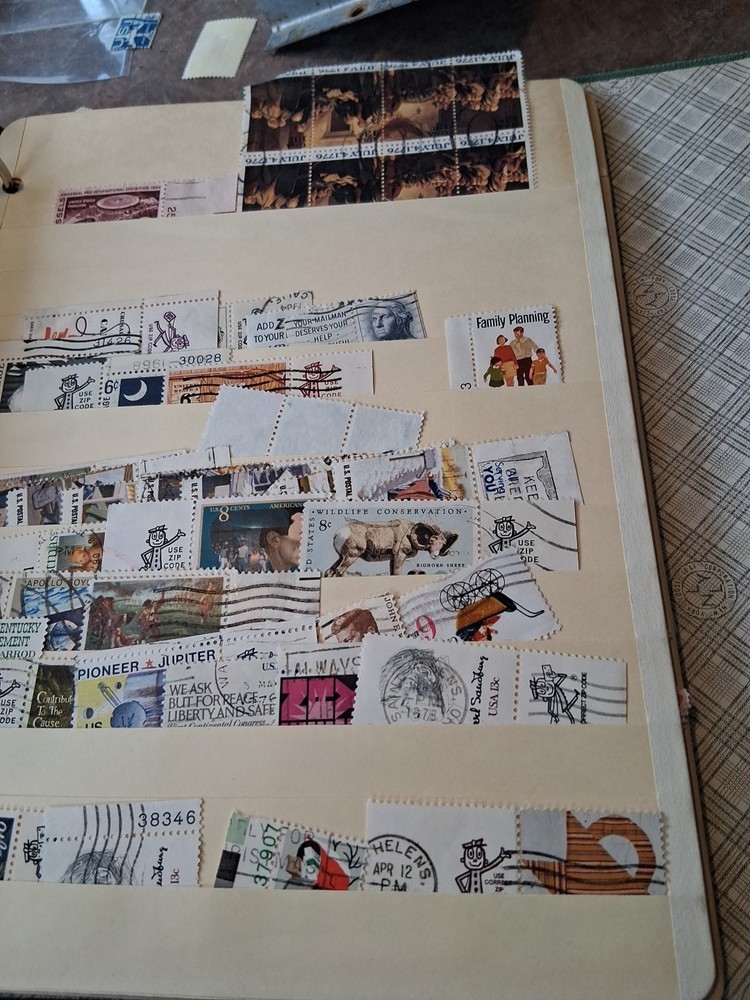 5000 + Stamps Post Marked 1 To 13 Cent