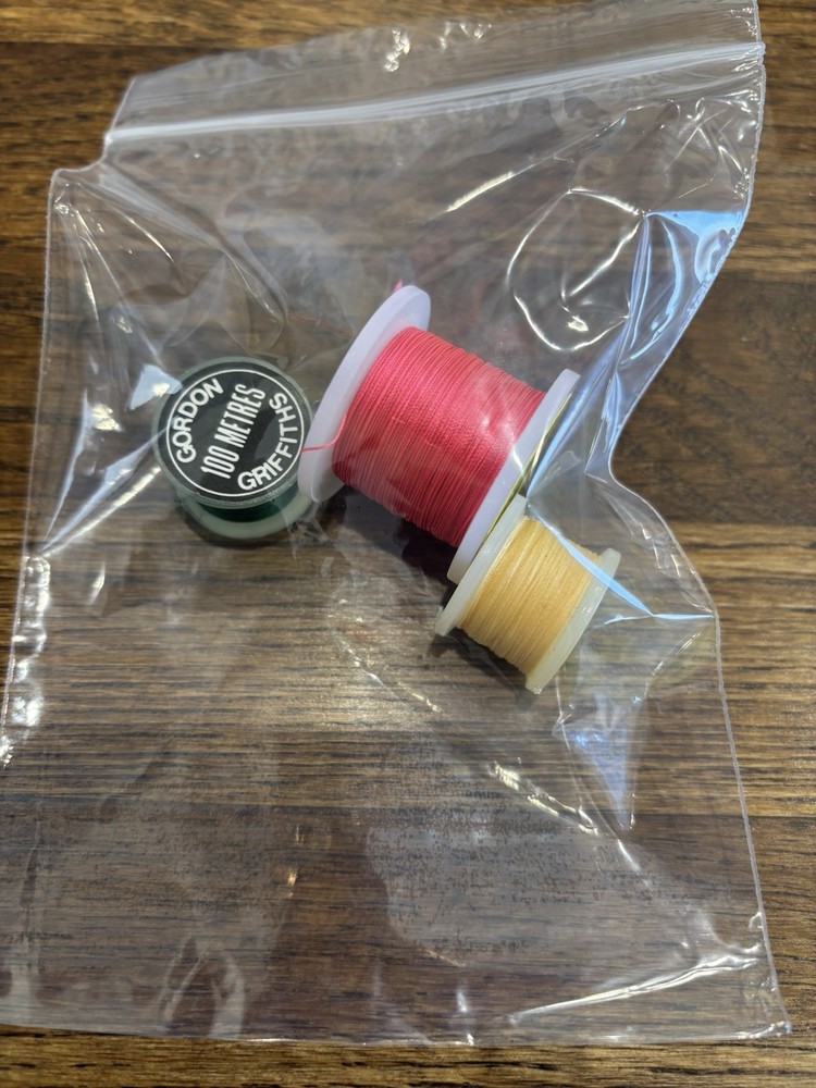 3 SPOOLS Fly Tying Thread, Gordon Griffiths Cobweb Superfine Nice colours NEW