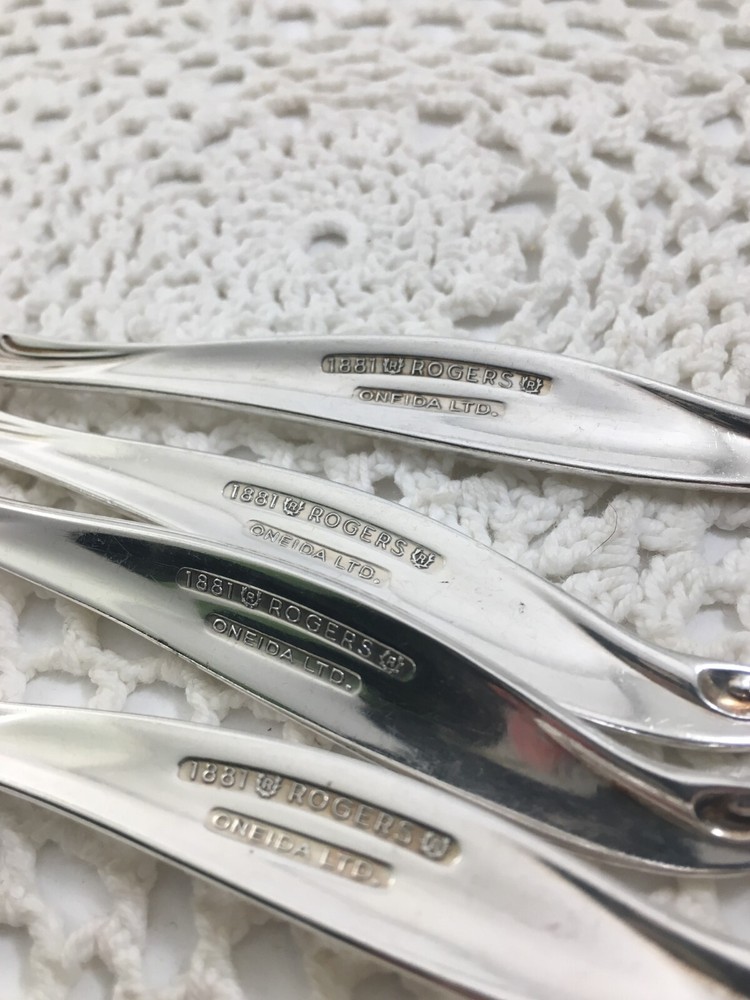 Oneida Silver Skyward Silverplate 3-pc Teaspoons & 1 Salad Fork Flatware