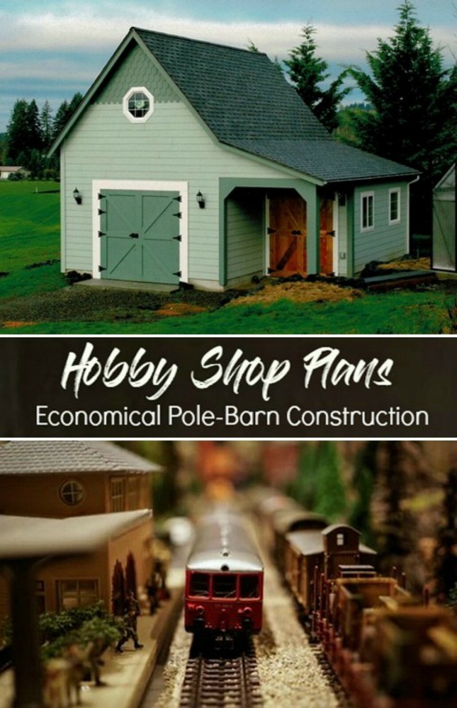 14 Hobby Barn Designs - Complete Pole-Barn Construction Plans (S2)