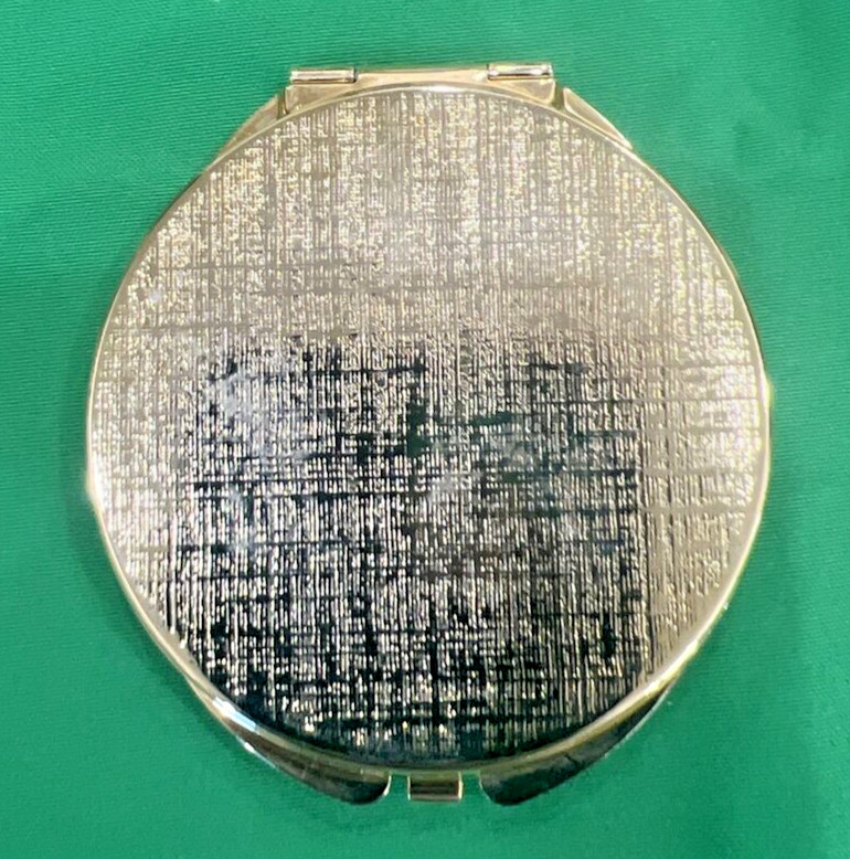 2.5" Round Jeweled Makeup Mirror Compact