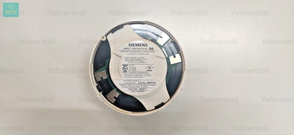 SIEMENS OP921 SMOKE DETECTOR WITH BASE