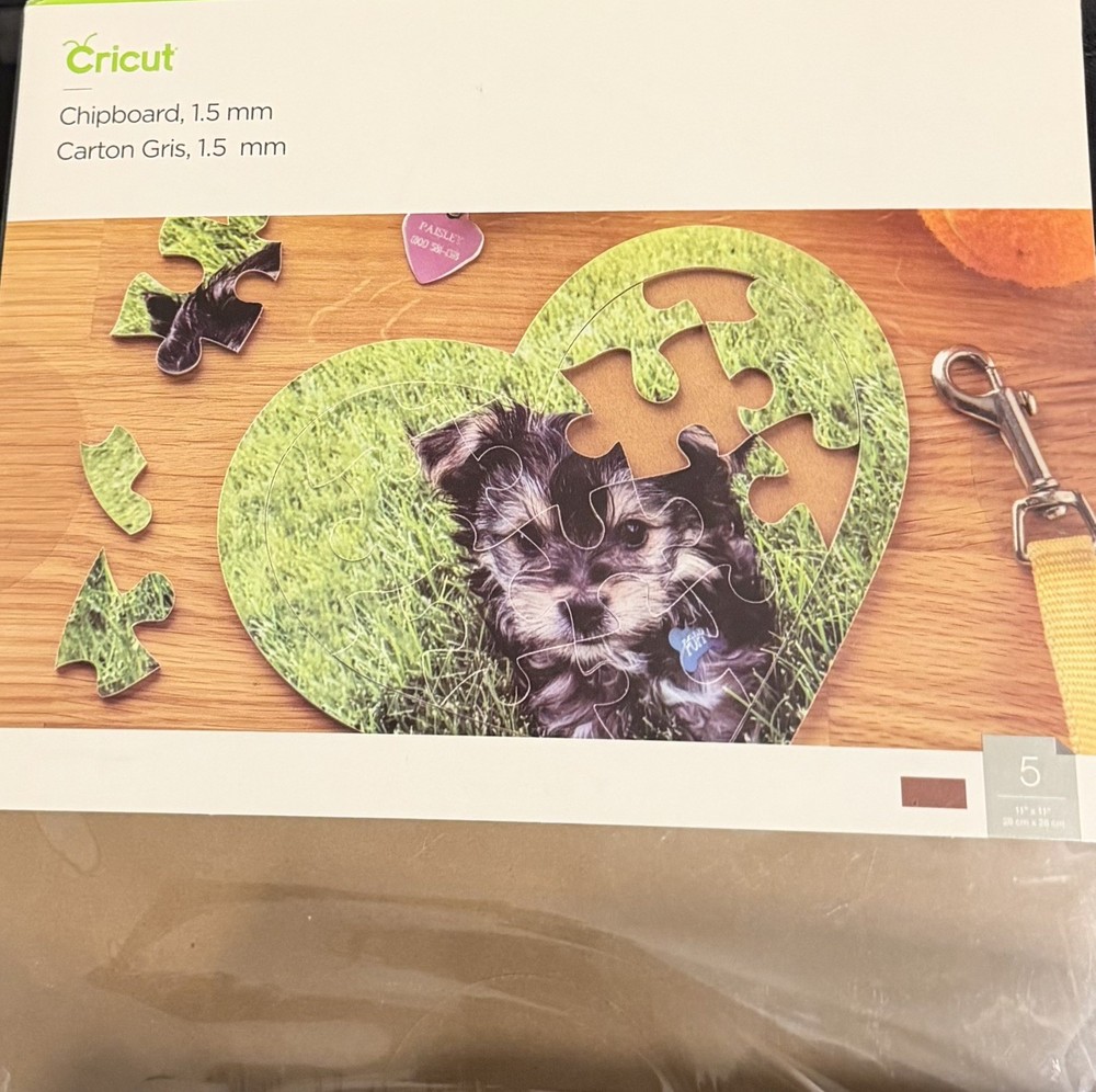 Cricut Chipboard 1.5 Mm  11"X11" 5/Pkg   - New