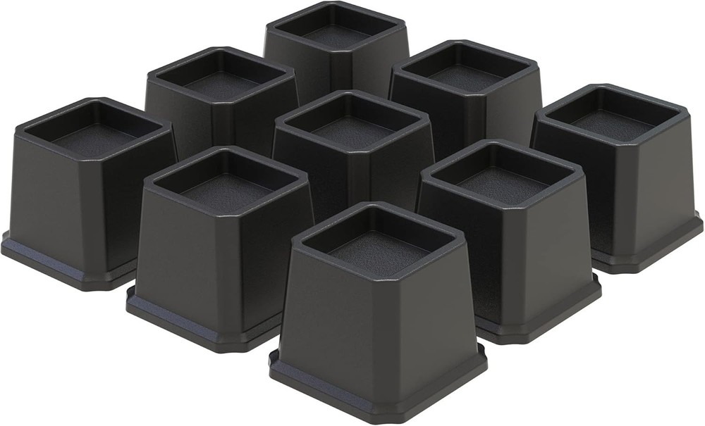 Bed Risers 3 Inch Heavy Duty 9 Pack Furniture Risers for Sofas Oversized Couc...