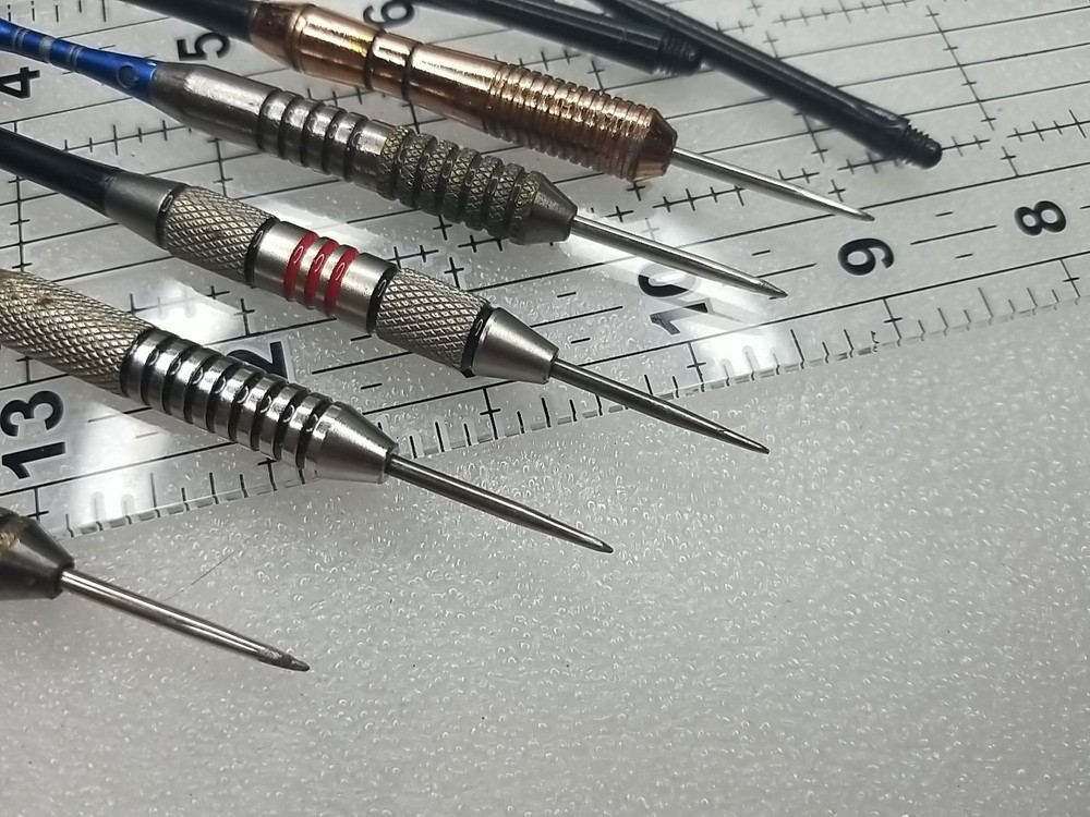 5 Used Steel Tipped Darts
