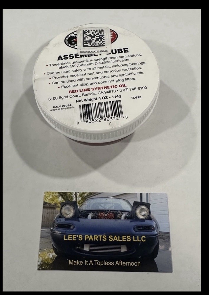 *New* *Unopened* Red Line Assembly Lube - 4oz.