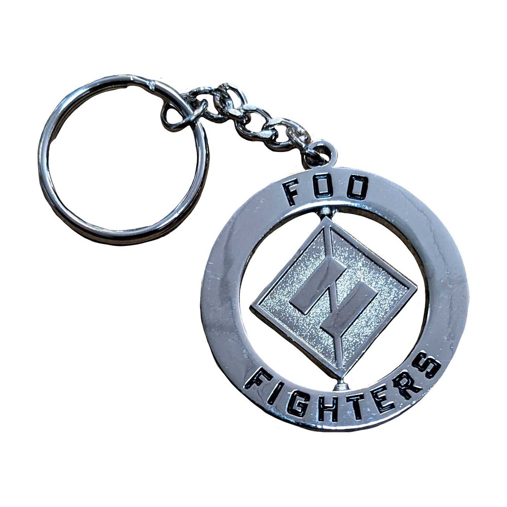 FOO FIGHTERS official metal spinning keyring keychain