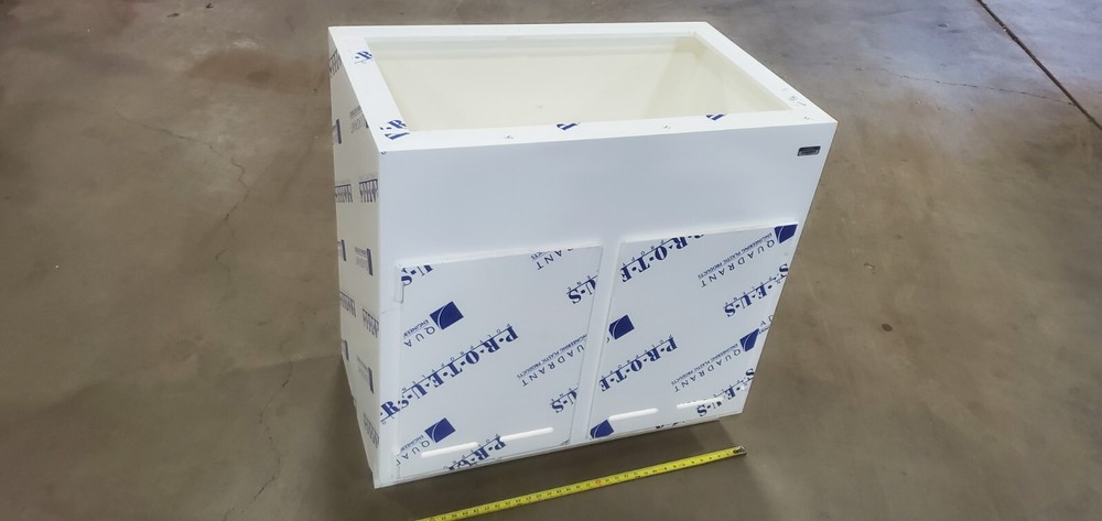 TFI Inline 36x22x36" Polypropylene Laboratory non-metalic casework base 1/2"