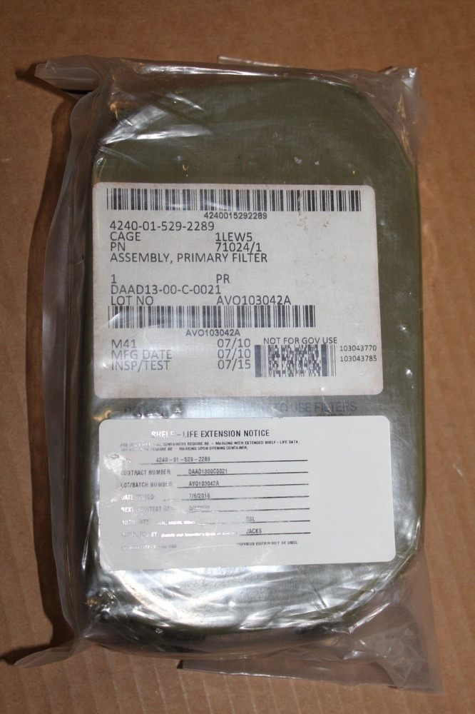 Military Grade M41 Gas Mask Filter