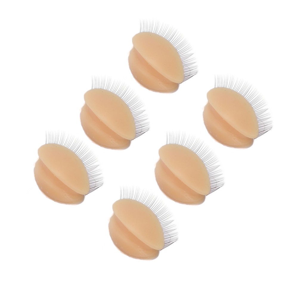 3 Pairs Replacement Eyelids For Mannequin Head Eyelash Extension Practice