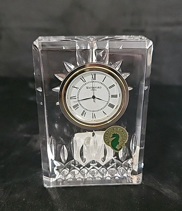 Waterford Crystal Lismore Small Desk Mantle Clock