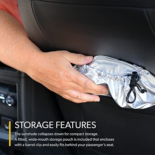 SolarGuard Go Interior Sunshade for Car Windshield - Reflective Car Medium