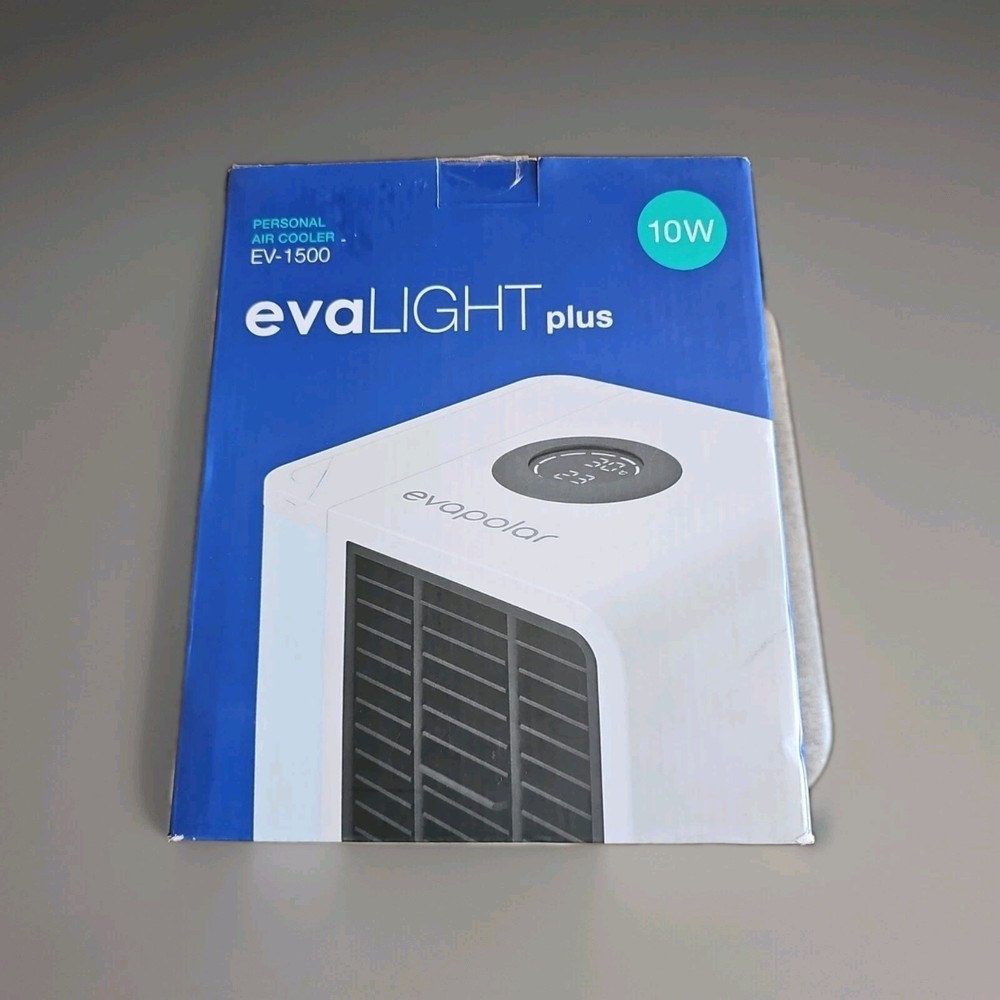 Used Open Box evaLight Plus EV-1500 Personal Air Cooler 10W Crystal White