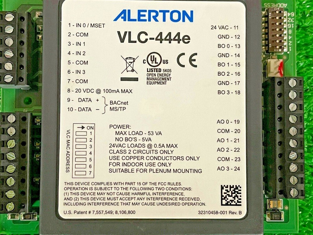 Alerton VLC-444E Bacnet Field Controller