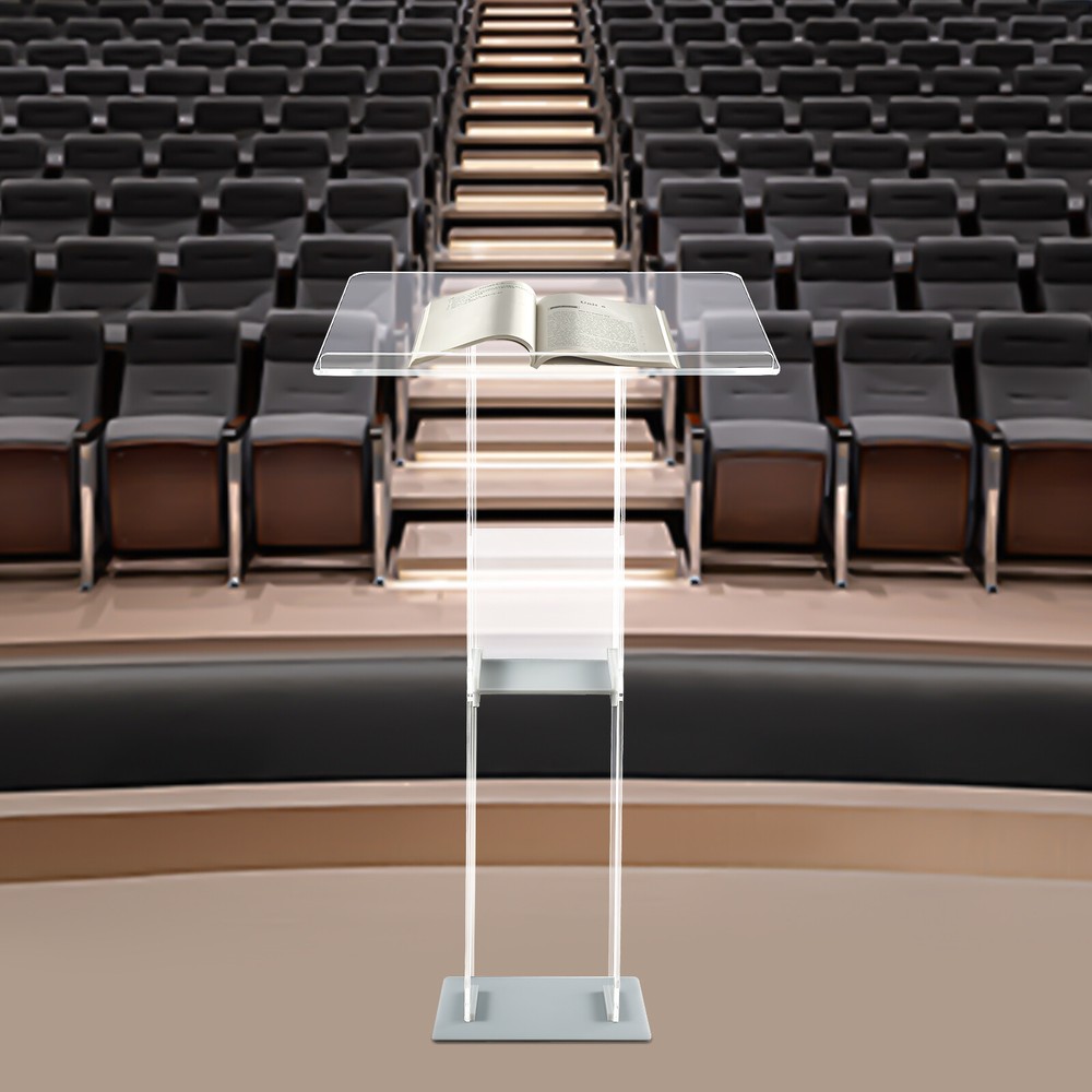 Acrylic Pulpit Stand Presentation Lectern Podium Church Office Conference Podium
