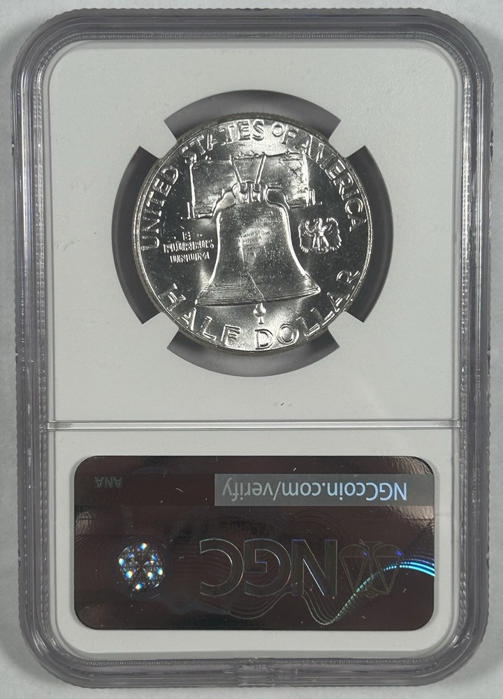 1955 Franklin Half Dollar Coin NGC MS 63
