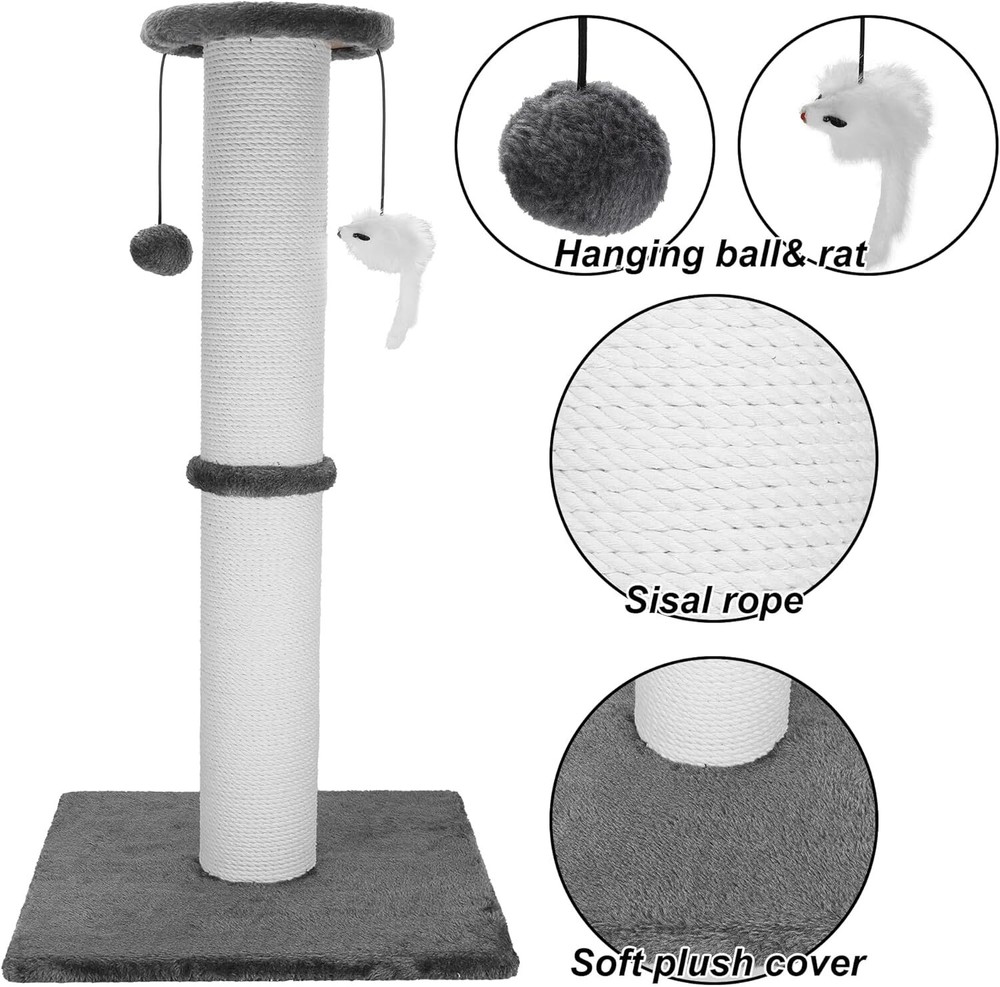 Cat Scratching Post 34 in. Heavy Duty Thickened Cat Scratching Post