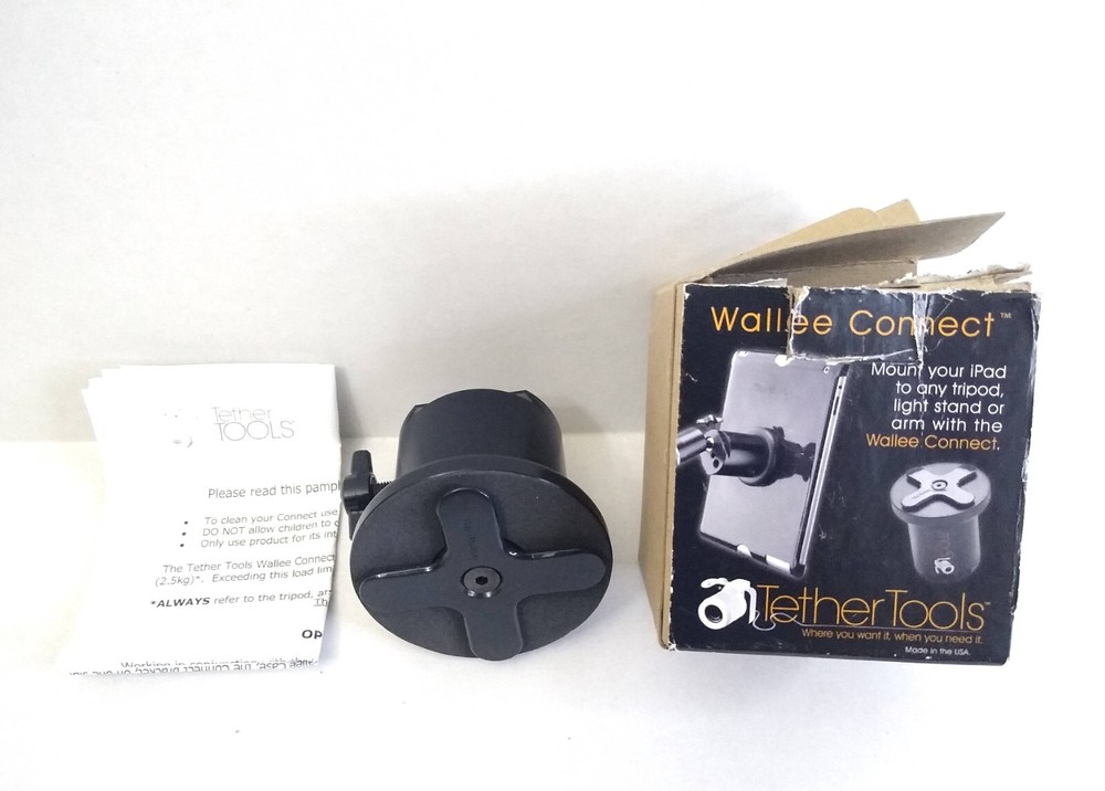Tether Tools Wallee Connect Bracket Black w/ Box Manual