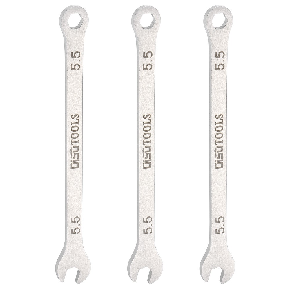 3pcs Thin Combination Wrench 5.5mm Metric 6-Point 15 Degree Offset Wrenches