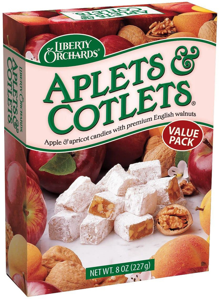 , Aplets & Cotlets Value Pack - Vegan, Fruit & Nut Chewy Candy - 8 Oz