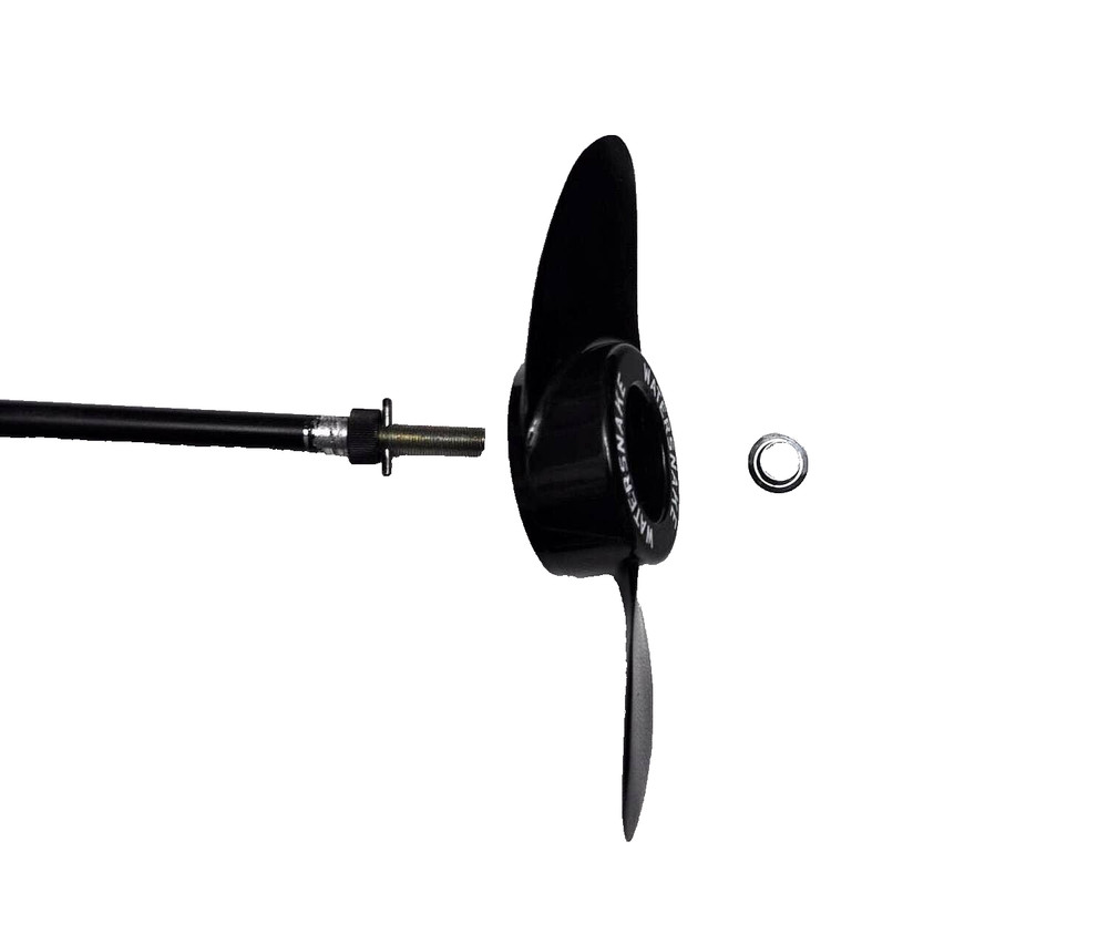Handheld Drill Powered Inflatable Boat-Kayak-Raft Propeller w/ Watersnake Prop