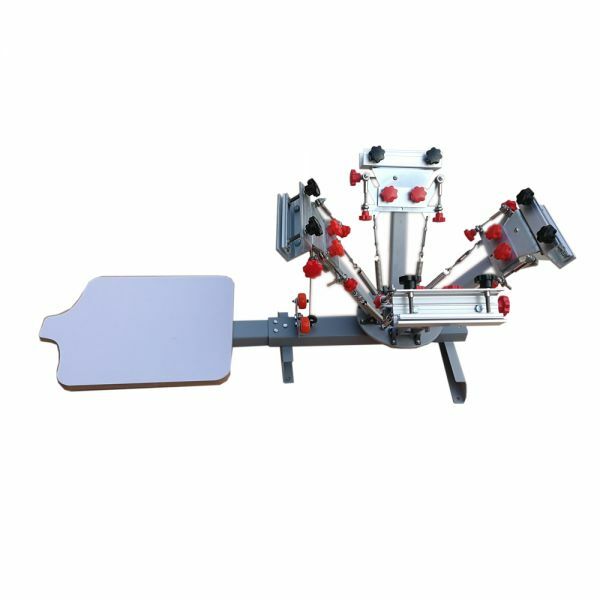 Silk Screen Printing Press Machine Micro Registration Printing 4 Color 1 Station