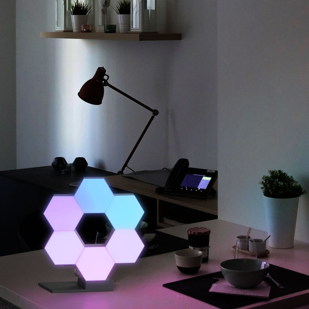 Wifi LED Light DIY Smart Quantum Lamp Office Voice Control Color Change 10 Pack