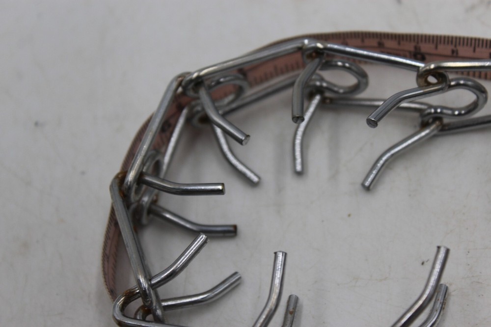 ~20" Dog Training Collar Prongs Clip Medium? Black Silver Nice Buckle NO PULL