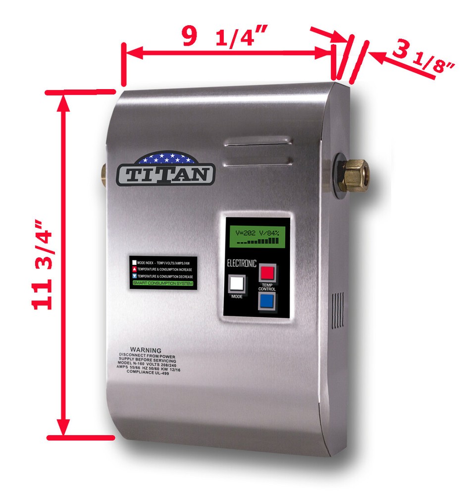 Titan N-160 water heater. Stainless Steel cover. Brand NEW. FAST SHIPPING !!!