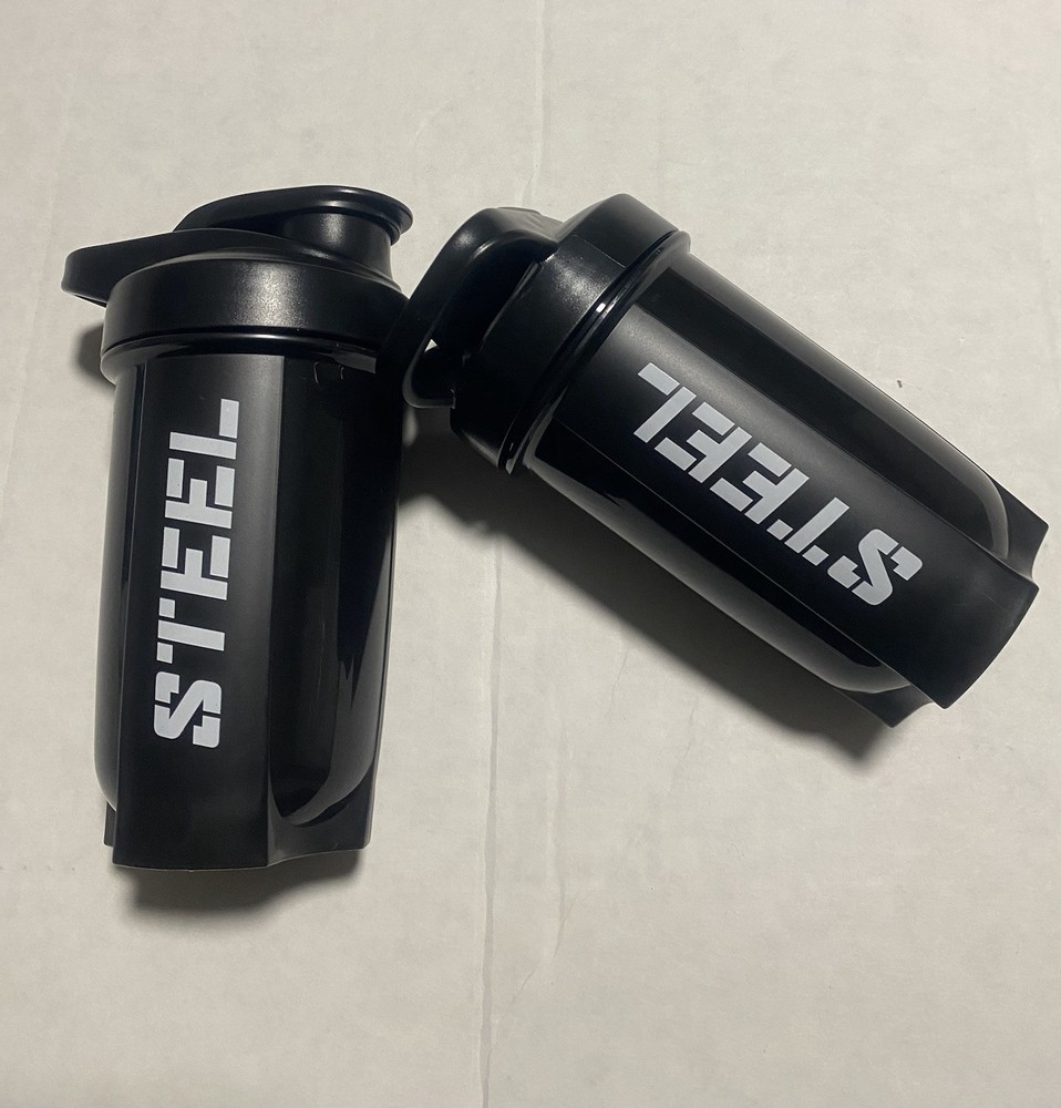 STEEL 14oz Black Bottle 2PACK NEW